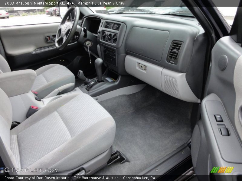 Memphis Blue Pearl / Gray 2003 Mitsubishi Montero Sport XLS 4x4