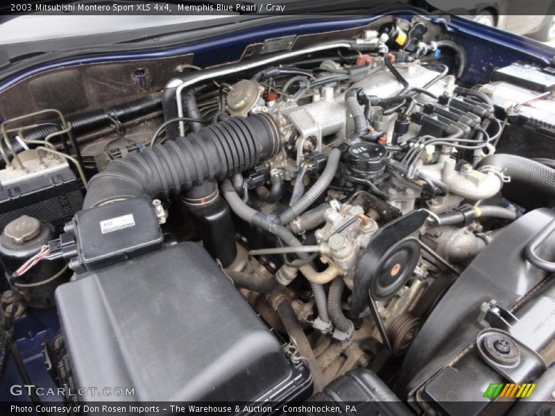 Memphis Blue Pearl / Gray 2003 Mitsubishi Montero Sport XLS 4x4