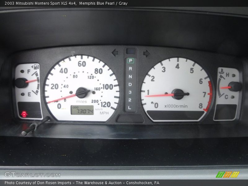 Memphis Blue Pearl / Gray 2003 Mitsubishi Montero Sport XLS 4x4