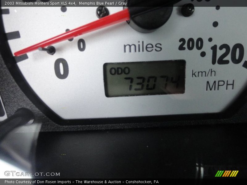Memphis Blue Pearl / Gray 2003 Mitsubishi Montero Sport XLS 4x4