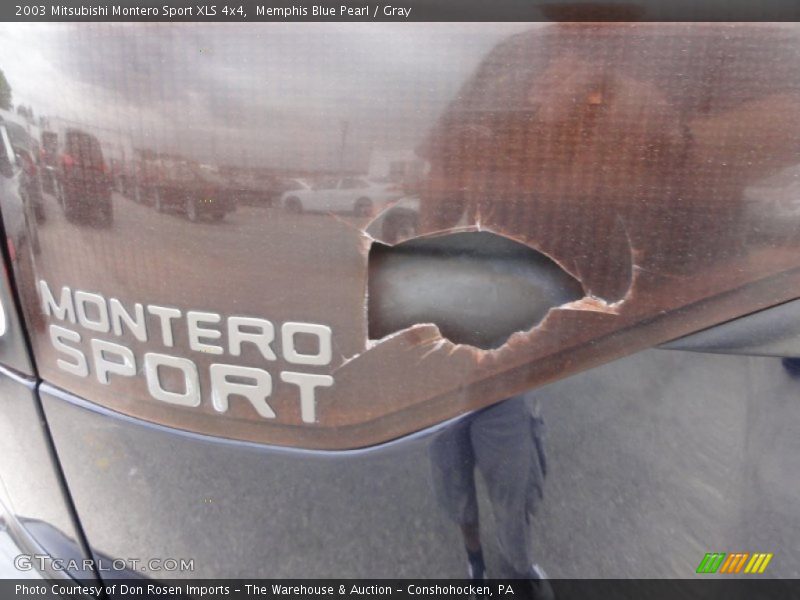 Memphis Blue Pearl / Gray 2003 Mitsubishi Montero Sport XLS 4x4