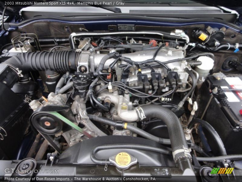 Memphis Blue Pearl / Gray 2003 Mitsubishi Montero Sport XLS 4x4