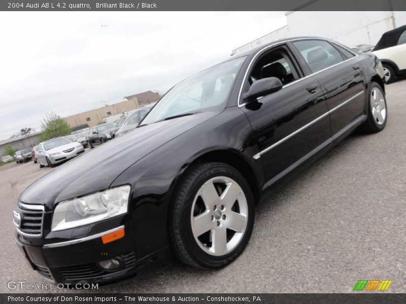 Brilliant Black / Black 2004 Audi A8 L 4.2 quattro