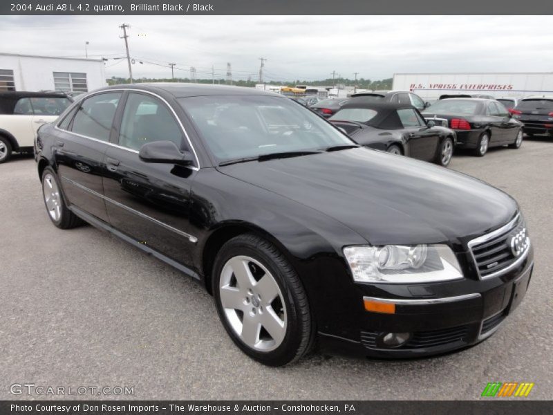 Brilliant Black / Black 2004 Audi A8 L 4.2 quattro