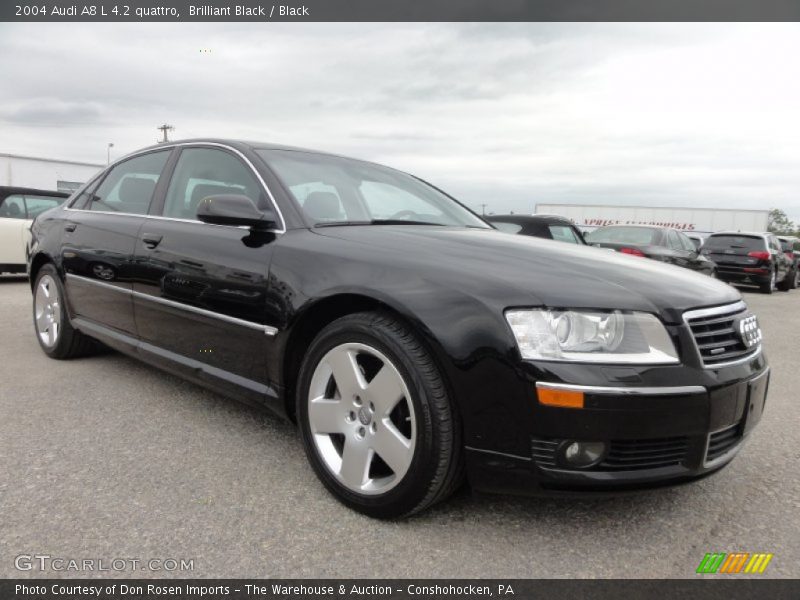 Brilliant Black / Black 2004 Audi A8 L 4.2 quattro