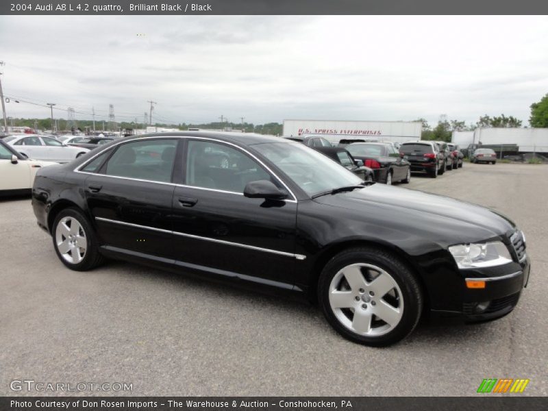 Brilliant Black / Black 2004 Audi A8 L 4.2 quattro