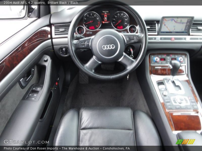 Brilliant Black / Black 2004 Audi A8 L 4.2 quattro