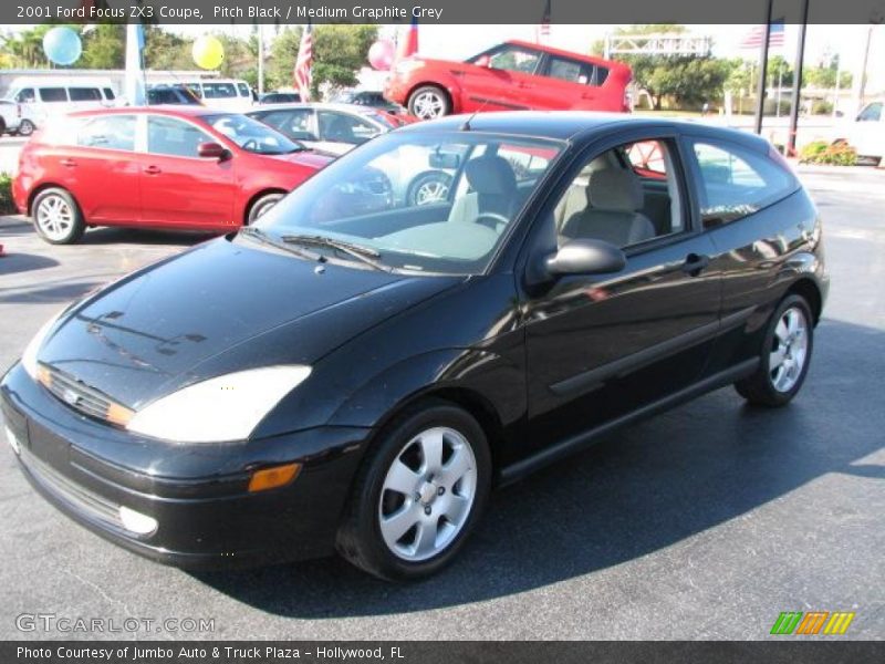 Pitch Black / Medium Graphite Grey 2001 Ford Focus ZX3 Coupe