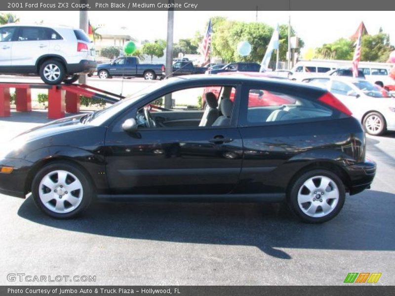 Pitch Black / Medium Graphite Grey 2001 Ford Focus ZX3 Coupe