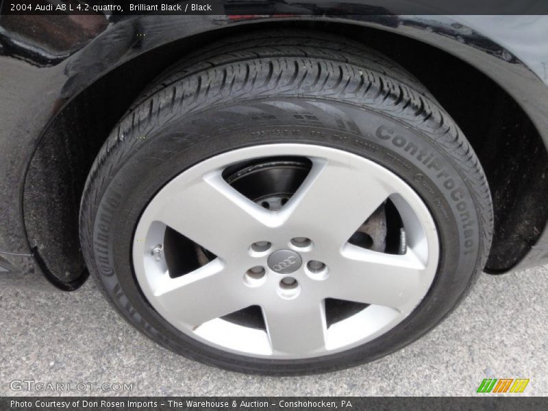 Brilliant Black / Black 2004 Audi A8 L 4.2 quattro