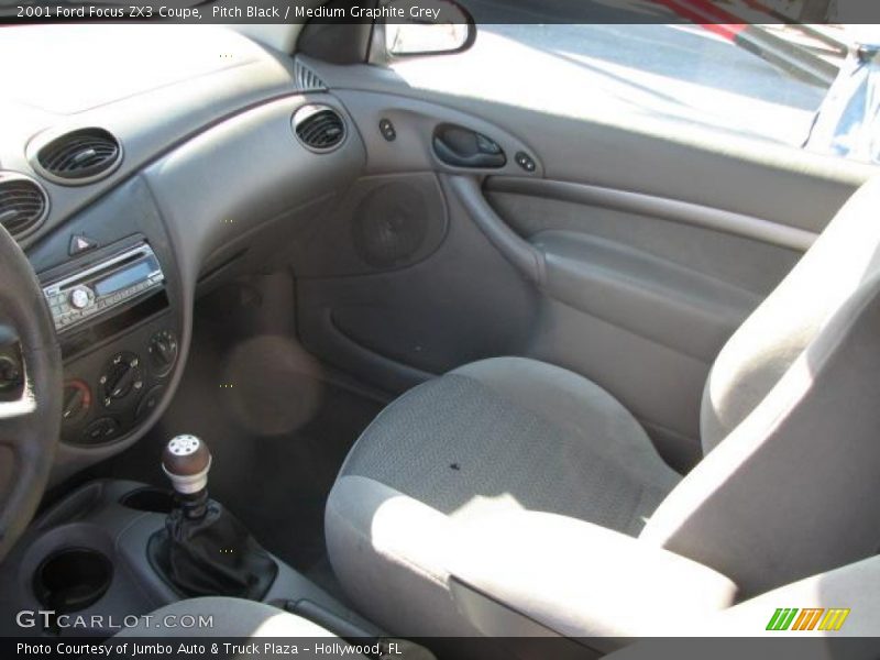 Pitch Black / Medium Graphite Grey 2001 Ford Focus ZX3 Coupe