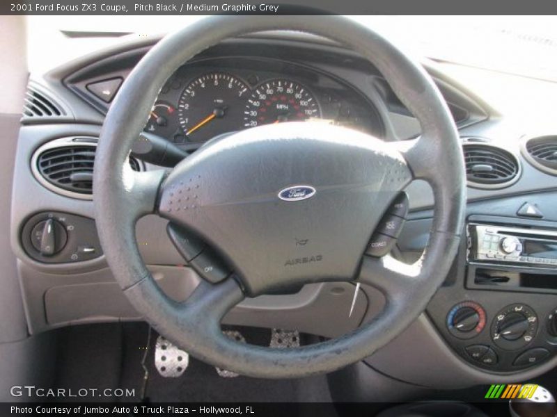 Pitch Black / Medium Graphite Grey 2001 Ford Focus ZX3 Coupe
