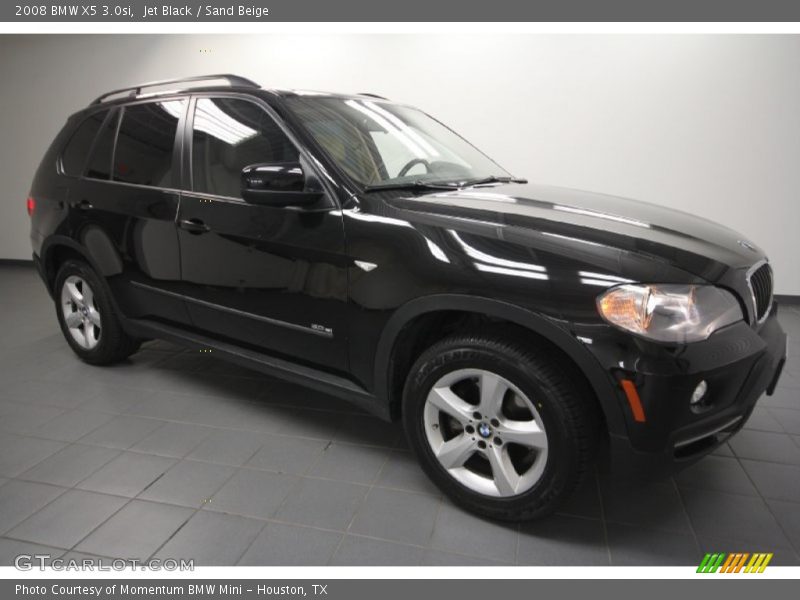 Jet Black / Sand Beige 2008 BMW X5 3.0si