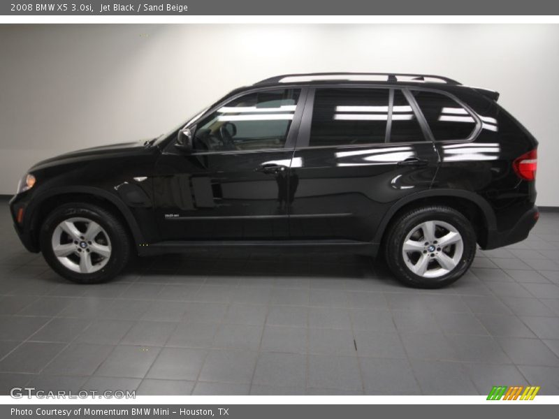 Jet Black / Sand Beige 2008 BMW X5 3.0si