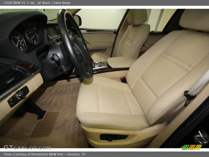 Jet Black / Sand Beige 2008 BMW X5 3.0si