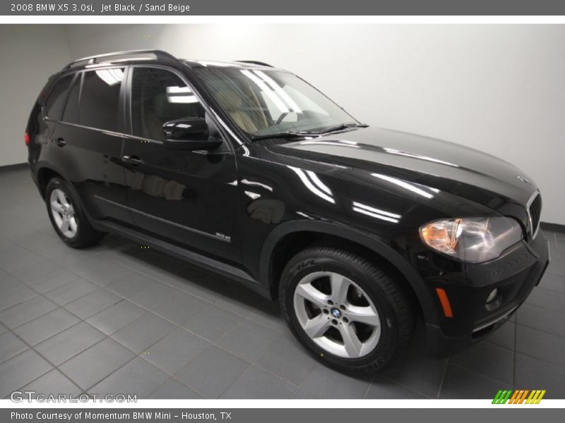 Jet Black / Sand Beige 2008 BMW X5 3.0si