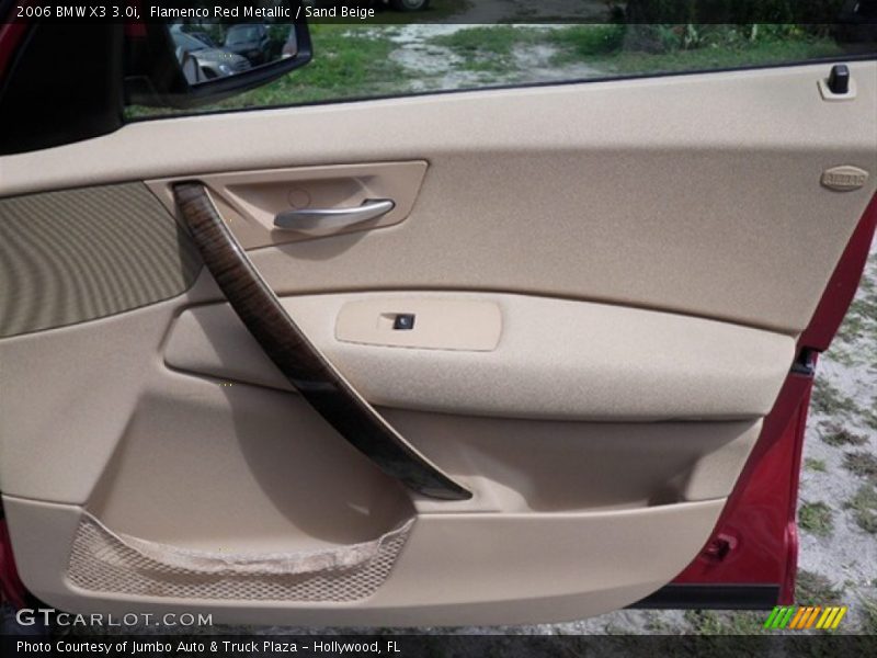 Flamenco Red Metallic / Sand Beige 2006 BMW X3 3.0i