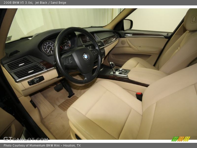 Jet Black / Sand Beige 2008 BMW X5 3.0si
