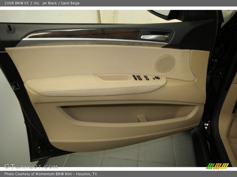 Jet Black / Sand Beige 2008 BMW X5 3.0si