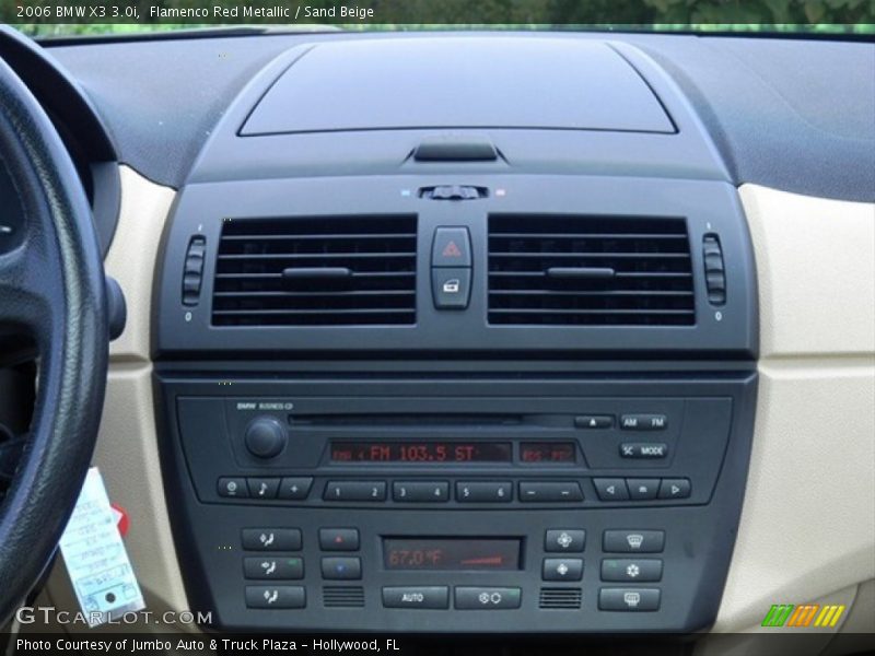 Flamenco Red Metallic / Sand Beige 2006 BMW X3 3.0i