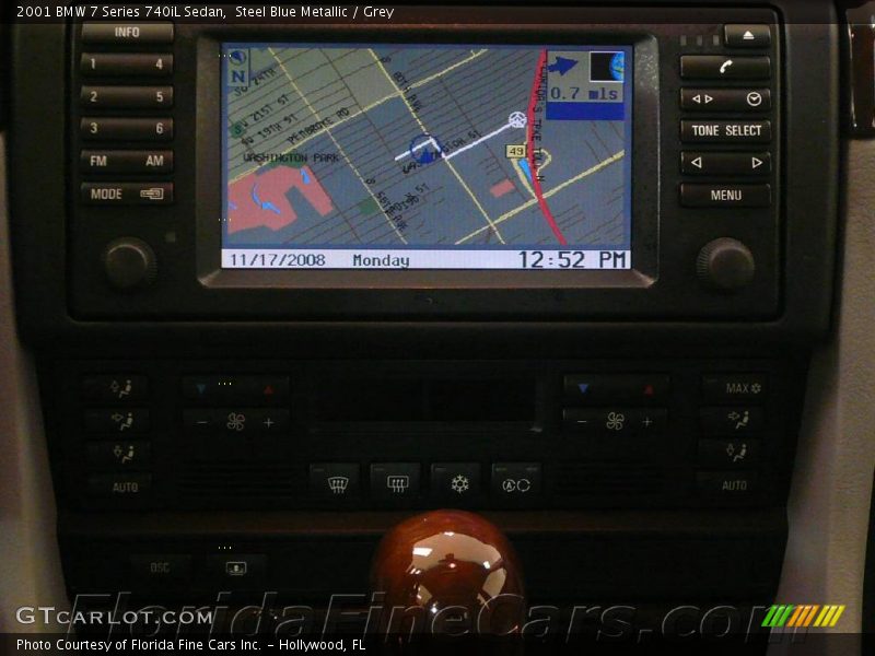 Steel Blue Metallic / Grey 2001 BMW 7 Series 740iL Sedan