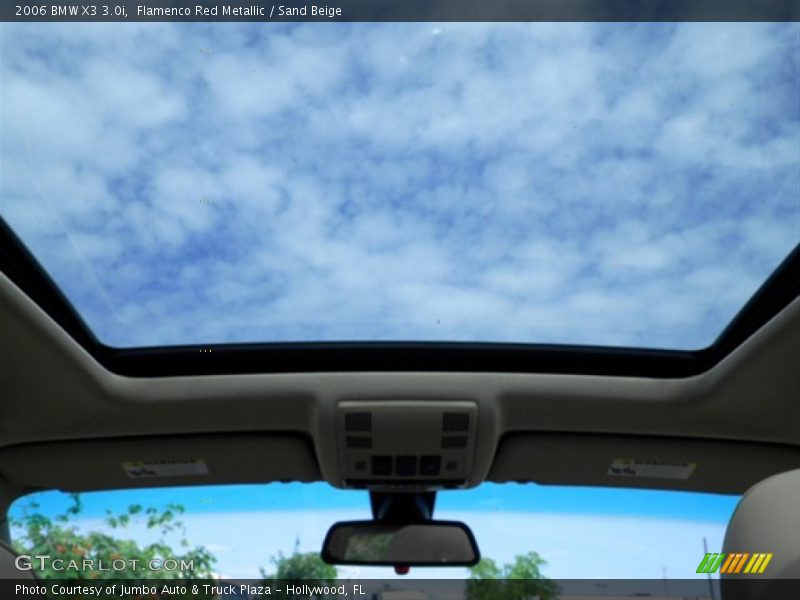 Flamenco Red Metallic / Sand Beige 2006 BMW X3 3.0i