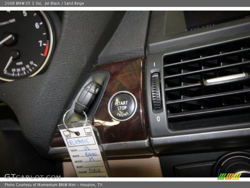 Jet Black / Sand Beige 2008 BMW X5 3.0si