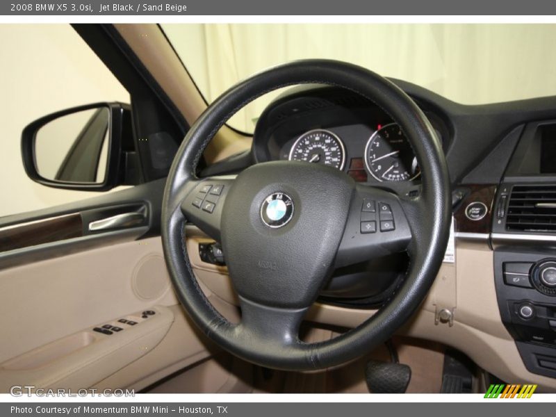 Jet Black / Sand Beige 2008 BMW X5 3.0si