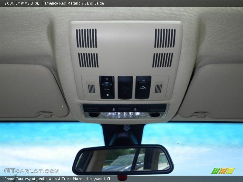 Flamenco Red Metallic / Sand Beige 2006 BMW X3 3.0i