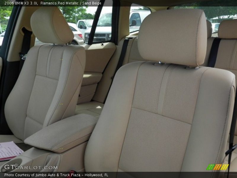 Flamenco Red Metallic / Sand Beige 2006 BMW X3 3.0i