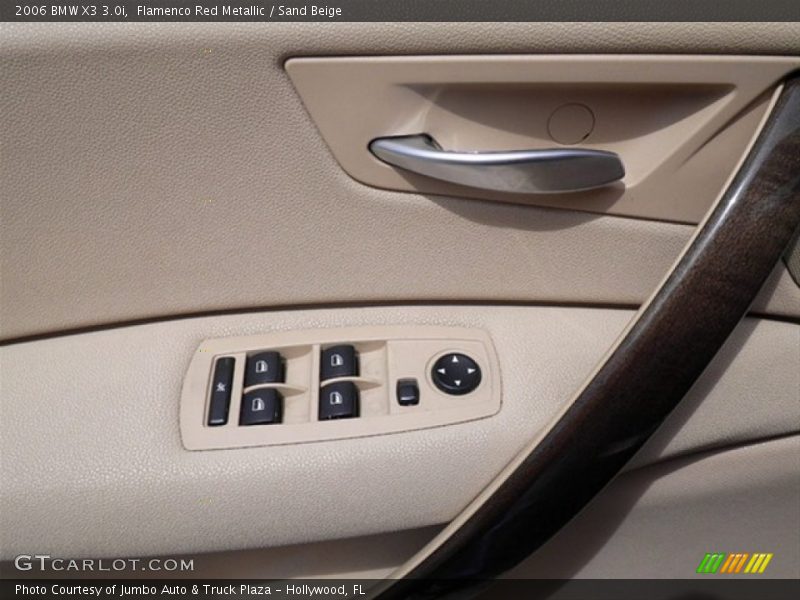 Flamenco Red Metallic / Sand Beige 2006 BMW X3 3.0i