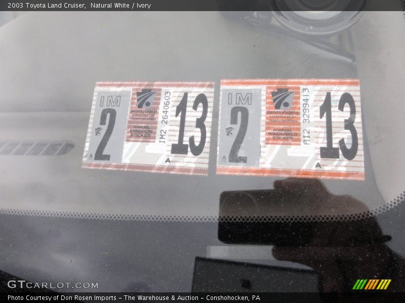 Natural White / Ivory 2003 Toyota Land Cruiser