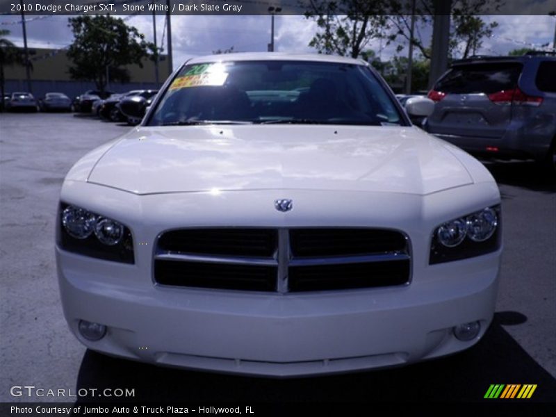 Stone White / Dark Slate Gray 2010 Dodge Charger SXT