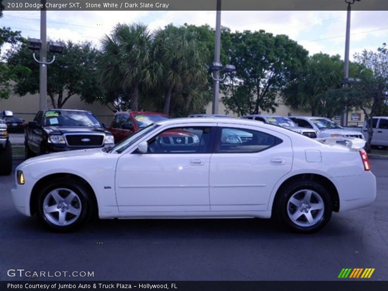 Stone White / Dark Slate Gray 2010 Dodge Charger SXT