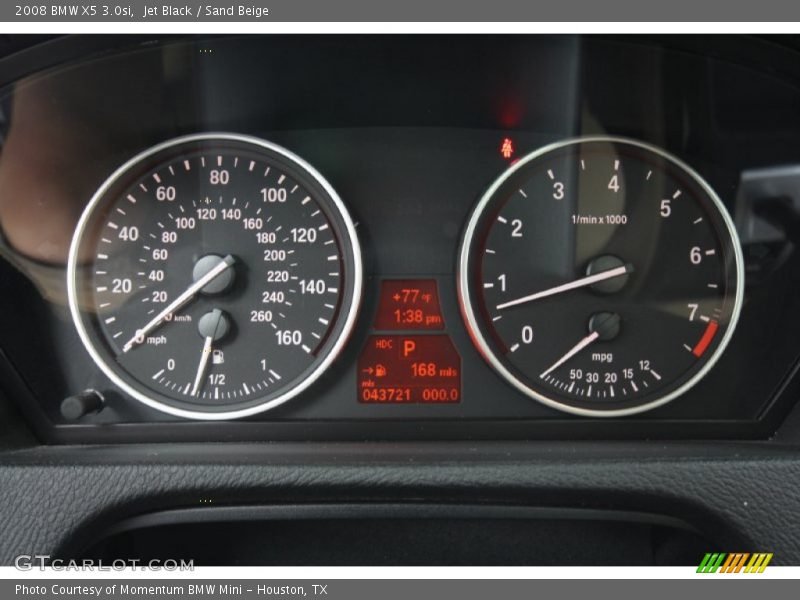 Jet Black / Sand Beige 2008 BMW X5 3.0si