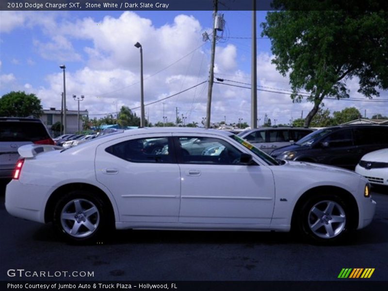 Stone White / Dark Slate Gray 2010 Dodge Charger SXT