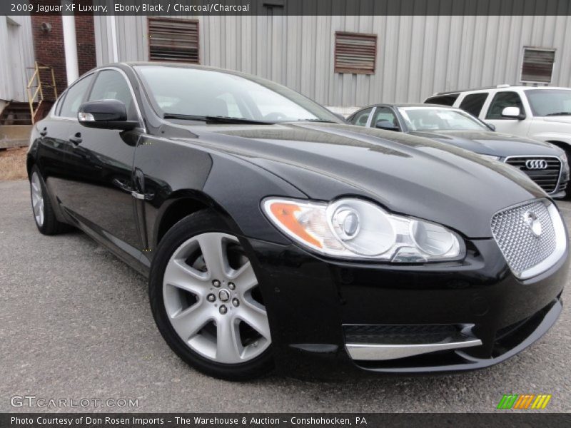 Ebony Black / Charcoal/Charcoal 2009 Jaguar XF Luxury