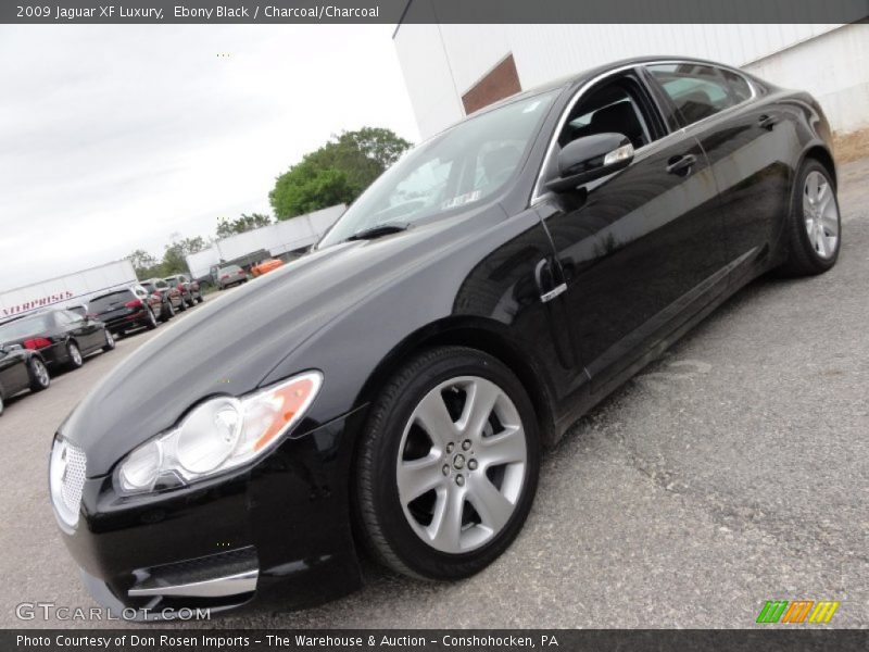 Ebony Black / Charcoal/Charcoal 2009 Jaguar XF Luxury