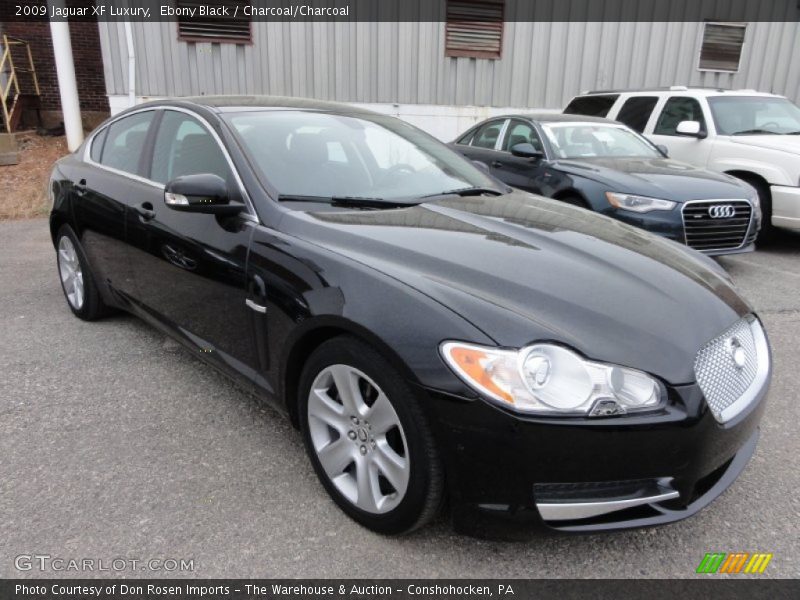 Ebony Black / Charcoal/Charcoal 2009 Jaguar XF Luxury