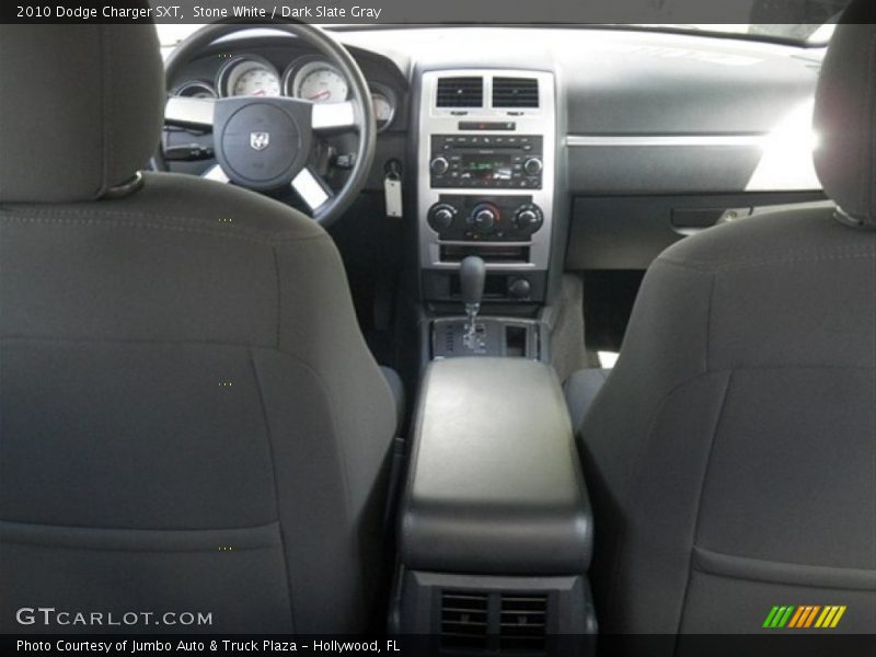 Stone White / Dark Slate Gray 2010 Dodge Charger SXT