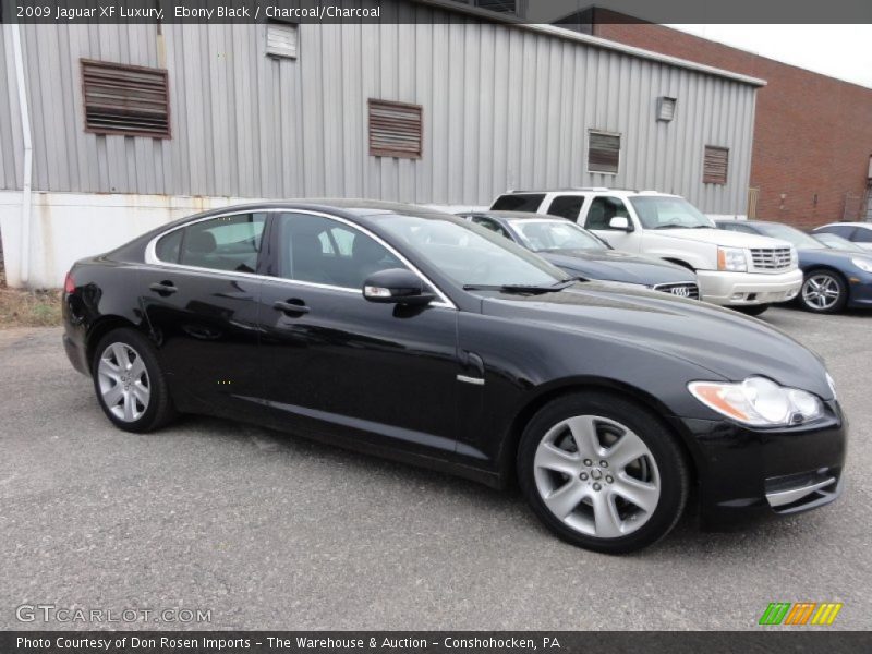 Ebony Black / Charcoal/Charcoal 2009 Jaguar XF Luxury