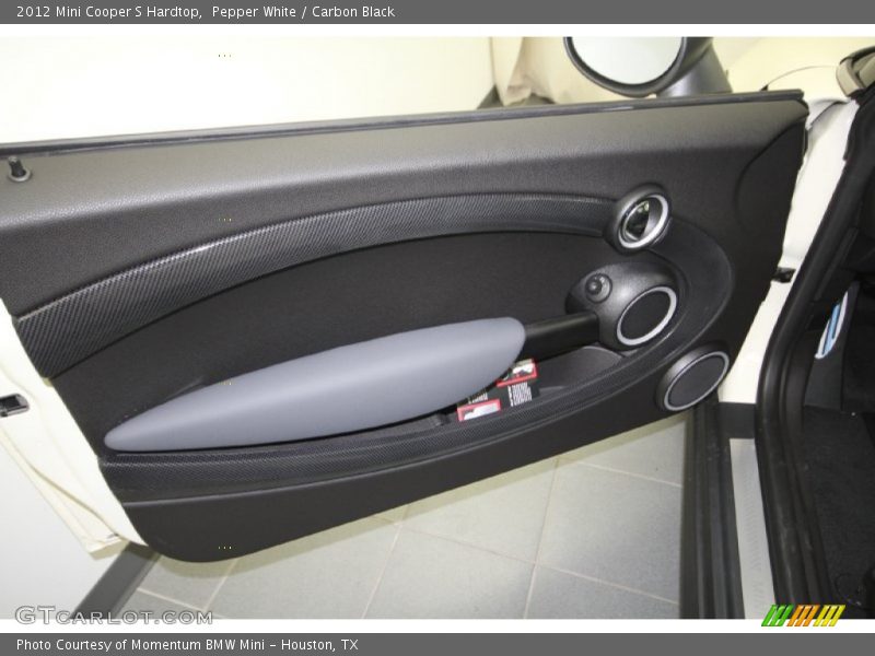 Pepper White / Carbon Black 2012 Mini Cooper S Hardtop
