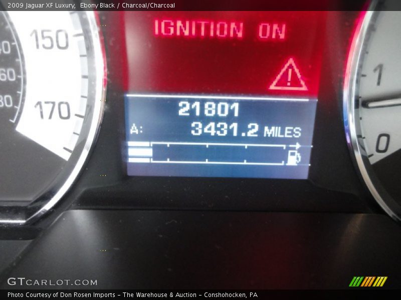 Ebony Black / Charcoal/Charcoal 2009 Jaguar XF Luxury