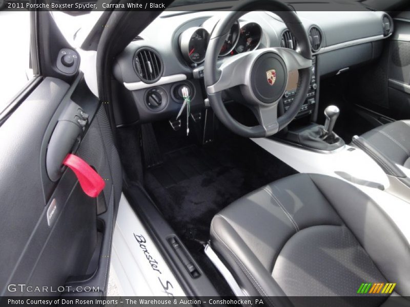  2011 Boxster Spyder Black Interior