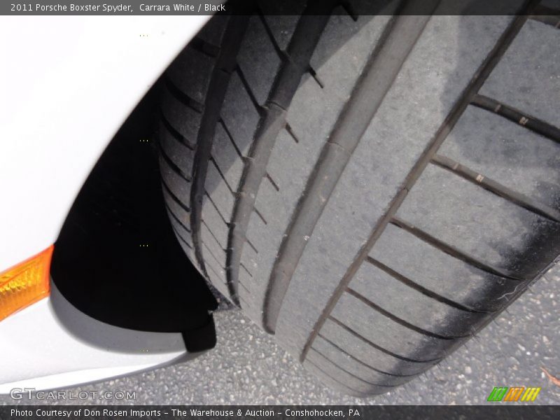 Carrara White / Black 2011 Porsche Boxster Spyder