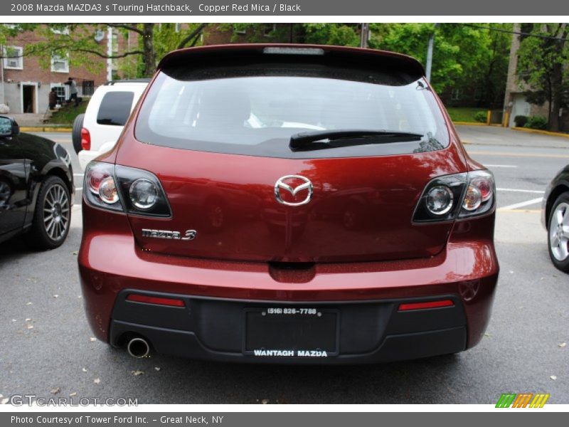 Copper Red Mica / Black 2008 Mazda MAZDA3 s Touring Hatchback