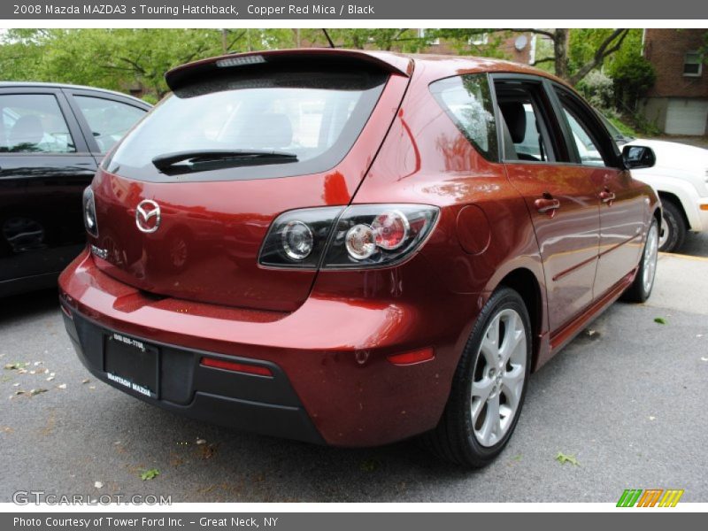 Copper Red Mica / Black 2008 Mazda MAZDA3 s Touring Hatchback
