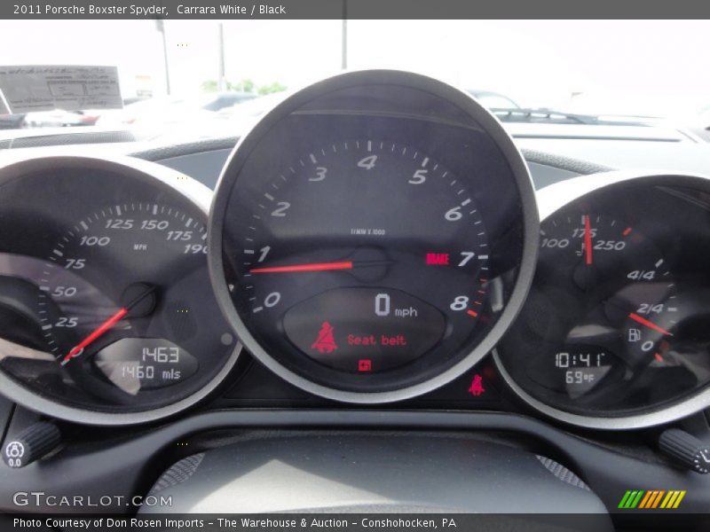  2011 Boxster Spyder Spyder Gauges