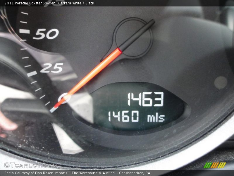Carrara White / Black 2011 Porsche Boxster Spyder