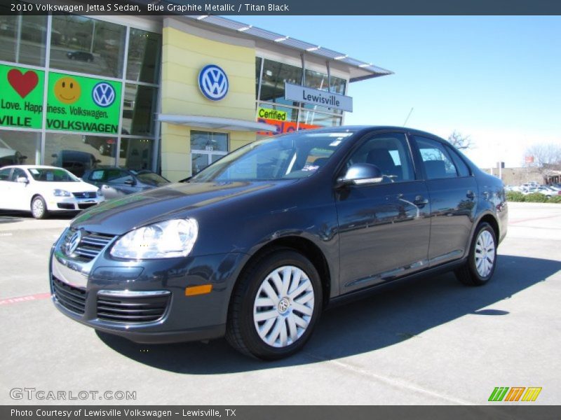 Blue Graphite Metallic / Titan Black 2010 Volkswagen Jetta S Sedan